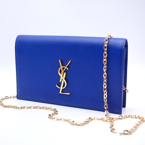 🍓YSL Monogram Flap Clutch in Grained Leather - Picture 7 of 16